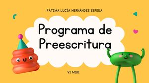 Presentación de la preescritura