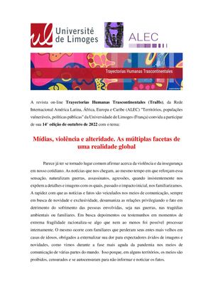 TraHs Nova Data Out 2022