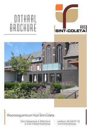 Onthaalbrochure Huis Sint-Coleta