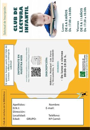 Folleto Club infantil 2022 -23