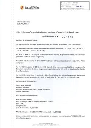 Parution Arretes Du 07 Septembre 2022