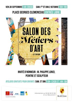 Programme Salon des métiers d'arts 2022