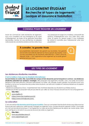 Fiche Logement Etudiant