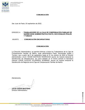 Comunicacion Encargaturas
