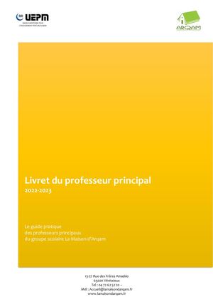 Livret Du Professeur Principal