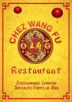 Wang Fu Carte Menu 8pages A4