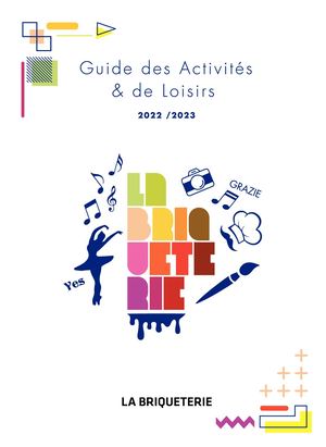 Guide des activités et de loisirs de la Briqueterie 2022 2023
