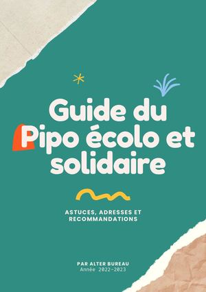 Guide du Pipo écolo et solidaire 2022/2023