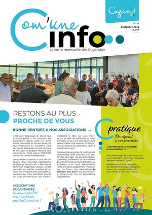 Lettre municipale Com'une Info #16 Cugand Septembre 2022