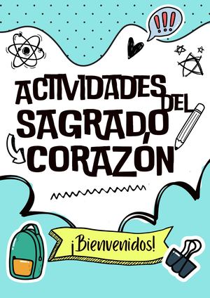 ACTIVIDADES TARDES SAGRADO CORAZÓN DE JESÚS