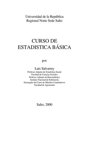Curso De Estadística Básica