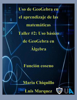 Taller #2: Uso básico de GeoGebra en Álgebra