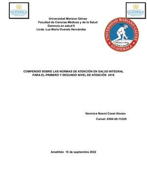 Compendio De Normas De Atencion
