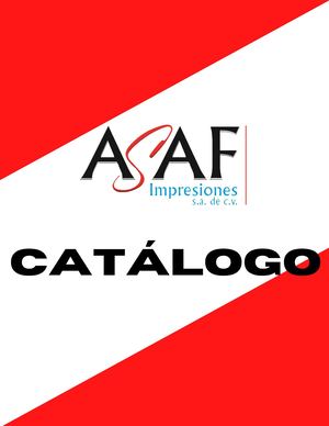 Catalogo ASAF PRODUCTOS STOCK