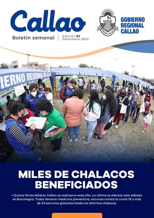 Boletín semanal Edición 83 - Agosto 2022