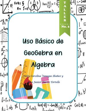Taller No 2 Uso Básico de GeoGebra en Álgebra Función Coseno