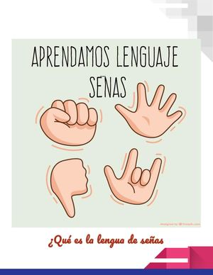 Aprendamos Lenguaje De Señas