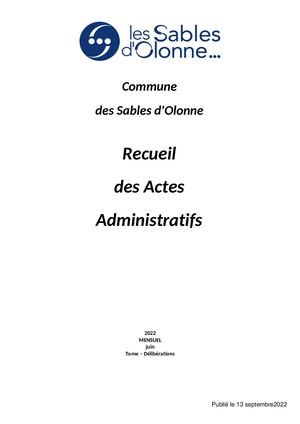 Raa Délibératrions 2022 06