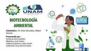 La Biotecnologia Ambiental