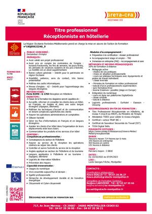 Tp Receptionniste En Hotellerie Prf