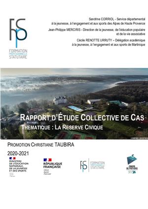 Dossier RECC 2021 - JEUNESSE GROUPE 1 -  Réserve Civique