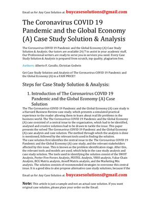 Calaméo - The Coronavirus Covid 19 Pandemic And The Global Economy (A ...
