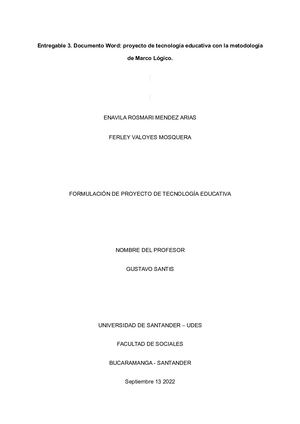 Proyecto de Tecnología Educativa