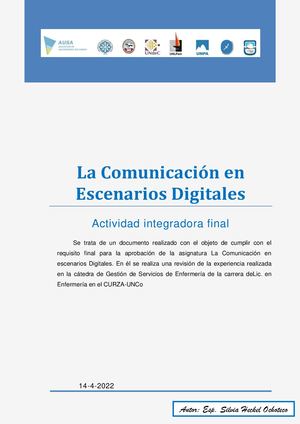 2022 Revisando la experiencia realizada en la cátedra de Gestión de Servicios de Enfermería