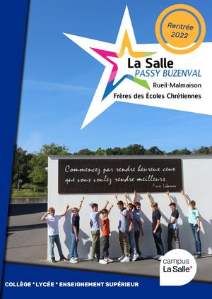Plaquette 2022 La Salle Passy Buzenval