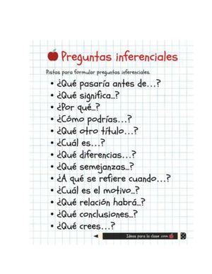 Preguntas Del Nivel Inferencial