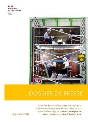 Dossier De Presse Restauration Des Tableaux De Notre Dame De Paris Septembre 2022