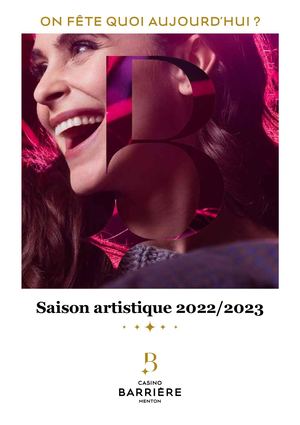 SAISON ARTISTIQUE 2022/23