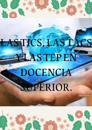 Tics, Tacs En La Docencia Superior