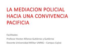 La Mediacion Policial Hacia Una Convivencia Pacificia (1)
