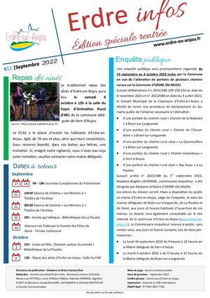 Erdre Infos 13 - Septembre 2022