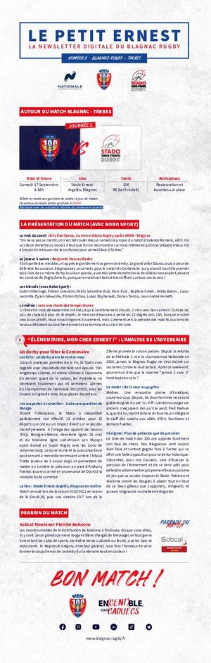 Le Petit Ernest - Blagnac vs Tarbes