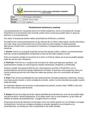 Presentaciones Dinamicas