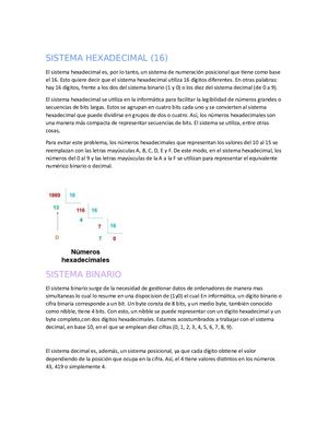 SISTEMAS NÚMERICOS
