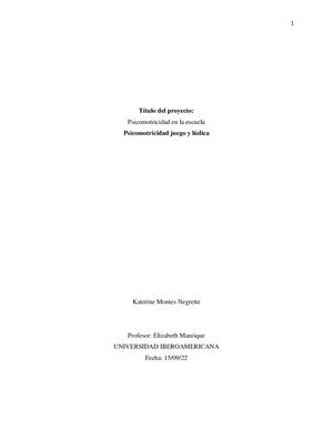 Mapa Mental Psicomotricidad