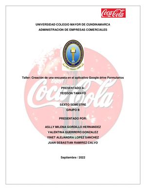 Creación de una encuesta en el aplicativo Google drive Formularios