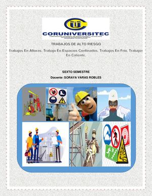 Cartilla Didáctica De Trabajo de Alto Riesgo