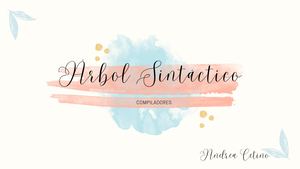 Árbol Sintáctico