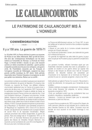 Journal Le Caulaincourtois Edition 2020 2021