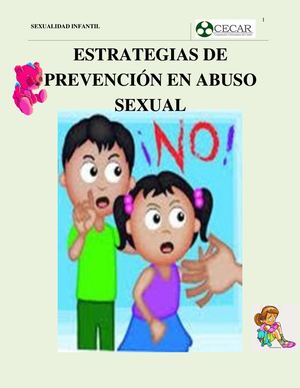Cartilla Sexualidad Infantil Karen Cruz