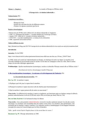 Cours Industrialisation