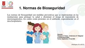 Normas De Bioseguridad Xiomara T