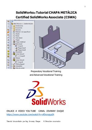 Chapa Metálica Gran Libro Solidworks