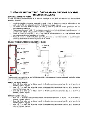 Ascensor De 3 Pisos Con Puerta Sol Grafcet