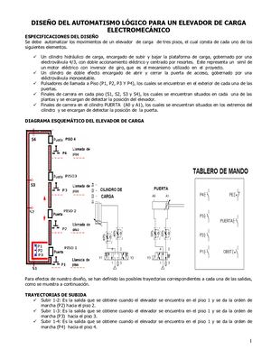 Ascensor 4 Pisos Con Puerta Grafcet