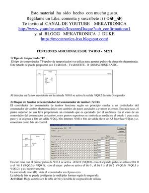 Funciones Adicionales De Twido M221 Y Somachine
